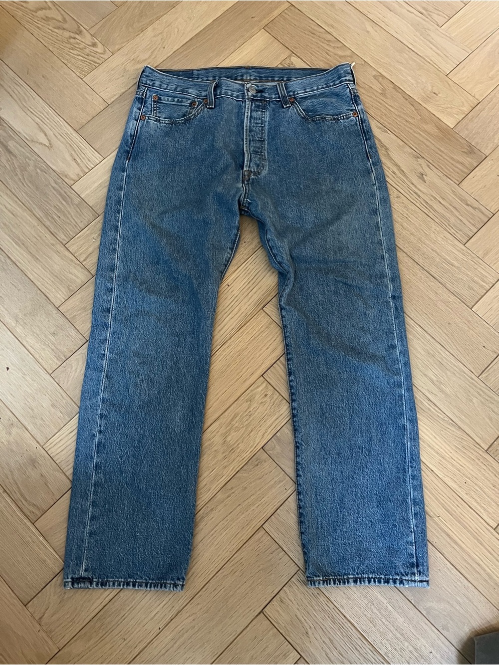 Levi's 501 Straight Leg Blue Waist 33 Length 29